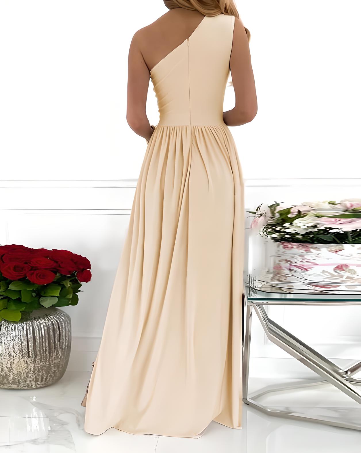 Palma | Women’s One-Shoulder Cutout Cocktail Maxi Dress