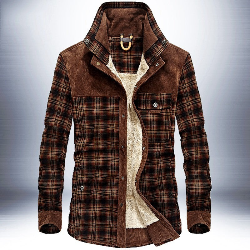 Benedict | Men’s Winter Fleece Plaid Jacket