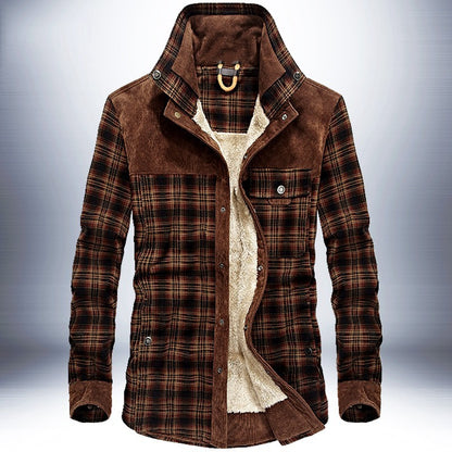 Benedict | Men’s Winter Fleece Plaid Jacket