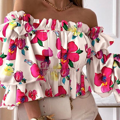 Sexy Long Sleeve Women's Blouse | Charlotte