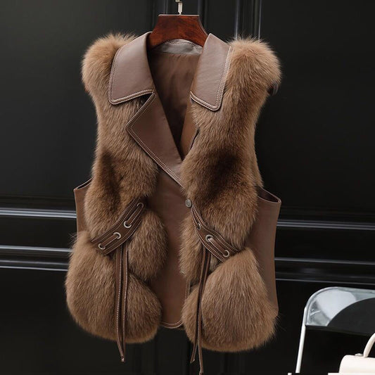 Frida | Women’s Short Faux Fox Fur Vest
