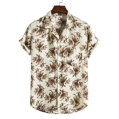 Weston | Short Sleeve Printed Beach Shirt