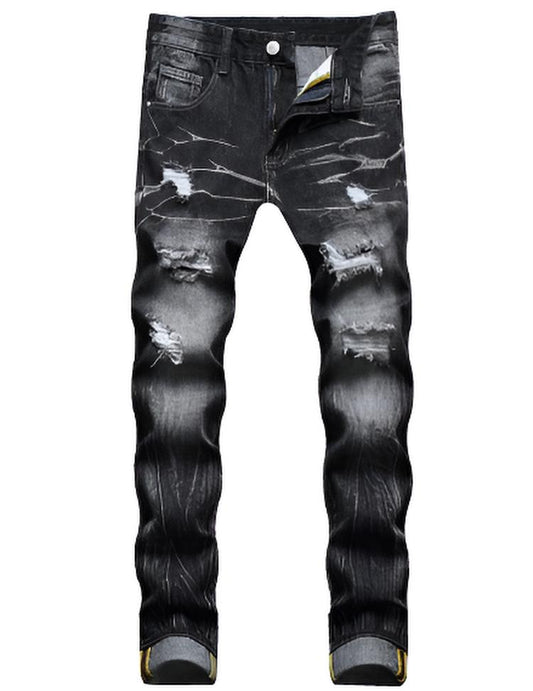 Matthew | Men’s Vintage Distressed Straight-Leg Jeans