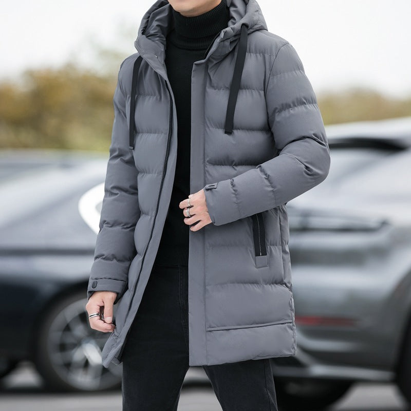 Kit | Men’s Long Hooded Winter Jacket – Windproof Outdoor Coat