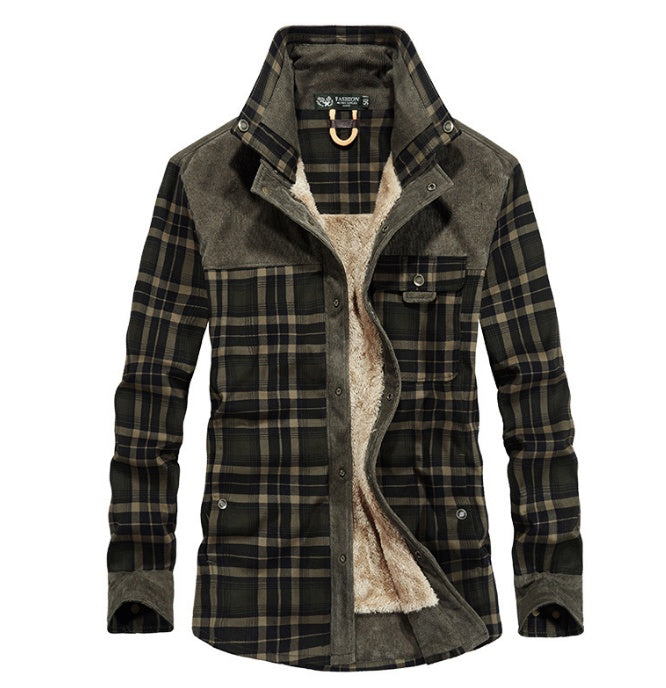 Benedict | Men’s Winter Fleece Plaid Jacket