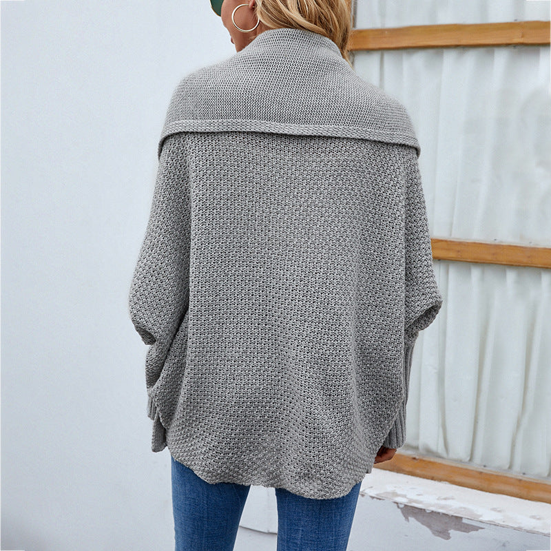 Zadie | Women’s Loose Knit Bat Sleeve Cardigan