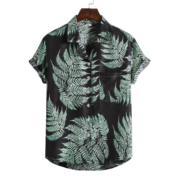 Weston | Short Sleeve Printed Beach Shirt