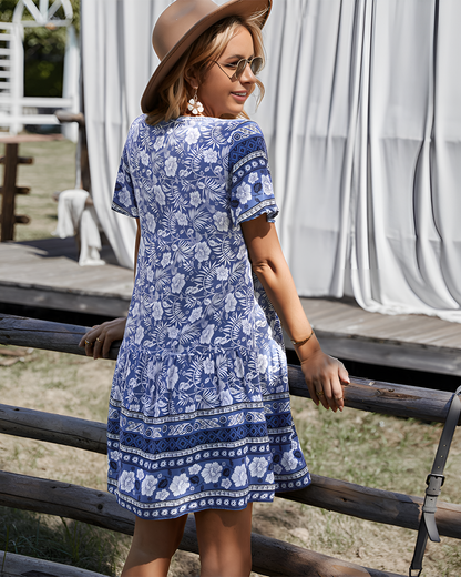 Noemi | Women’s Boho Floral V-Neck Summer Dress