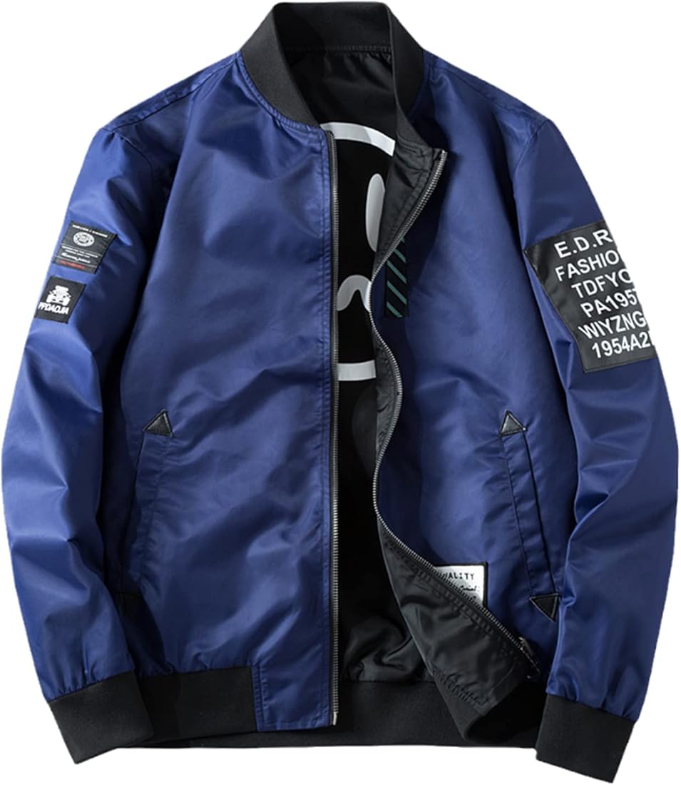 Gus | Men’s Reversible Flight Jacket – Casual Autumn Winter Wear