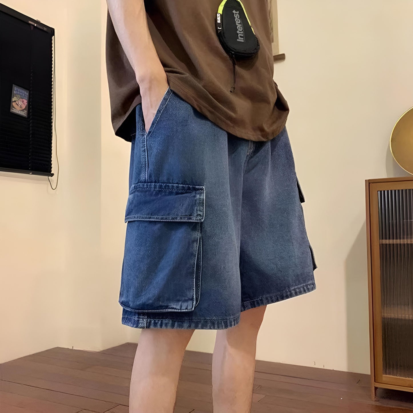 Amir | Workwear Denim Shorts