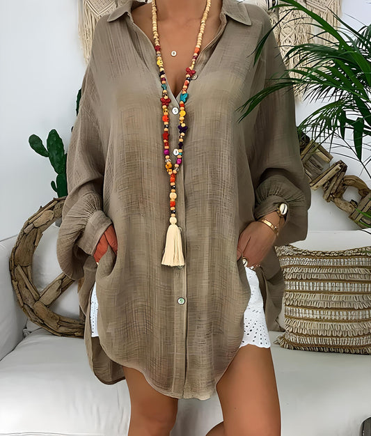 Mia | Casual Ripped Blouse