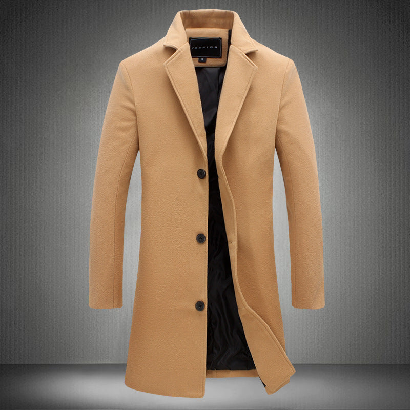 Percy | Men’s Woolen Business Overcoat