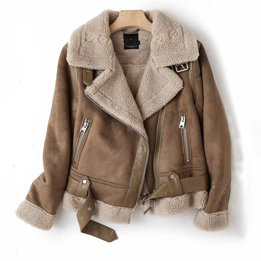 Daphne | Women’s Suede Biker Jacket