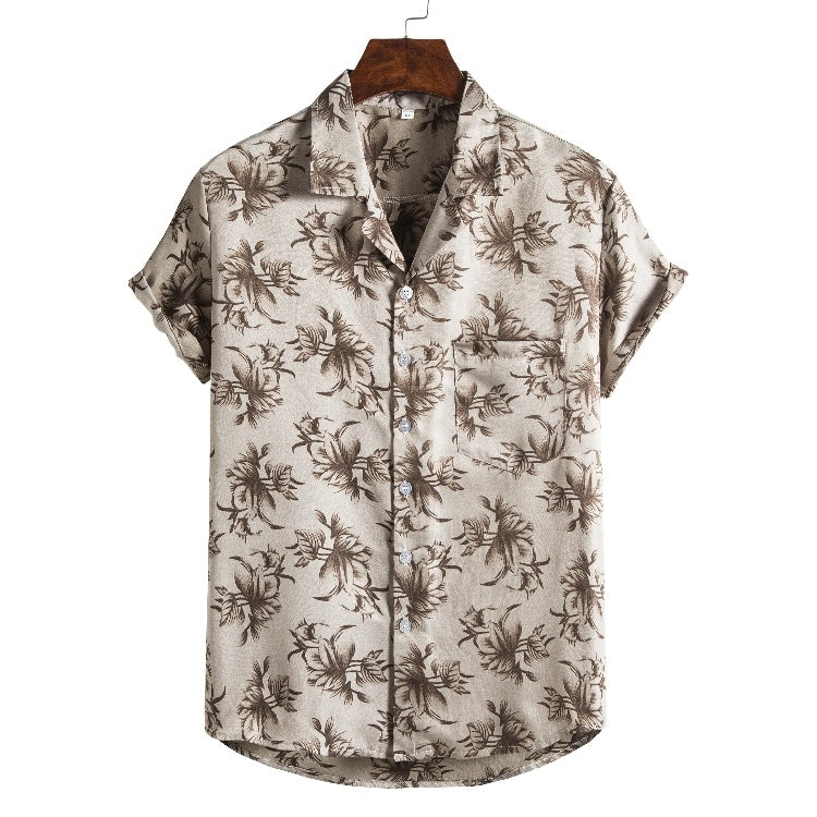 Weston | Short Sleeve Printed Beach Shirt