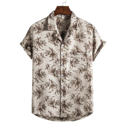Weston | Short Sleeve Printed Beach Shirt