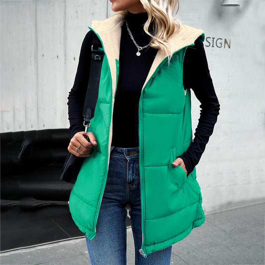 Kaitlyn | Hooded Cotton Vest