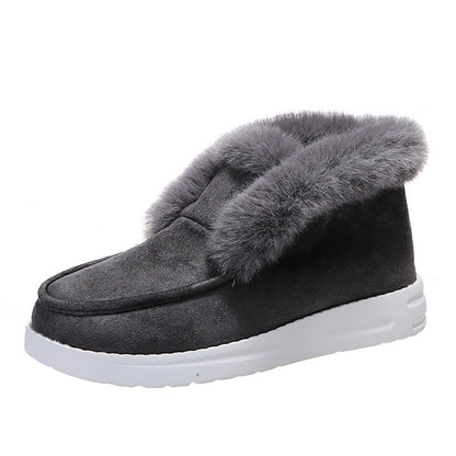 Violette | Women’s Plush Fur Snow Boots – Warm Winter Ankle Shoes