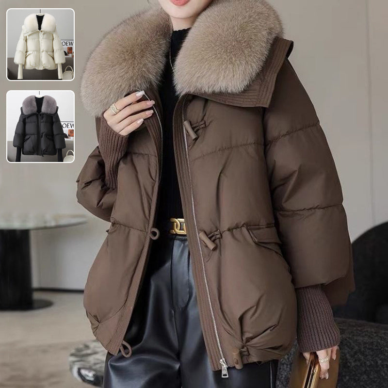 Clementine | Women’s Short Fur Collar Puffer Jacket – Winter Coat
