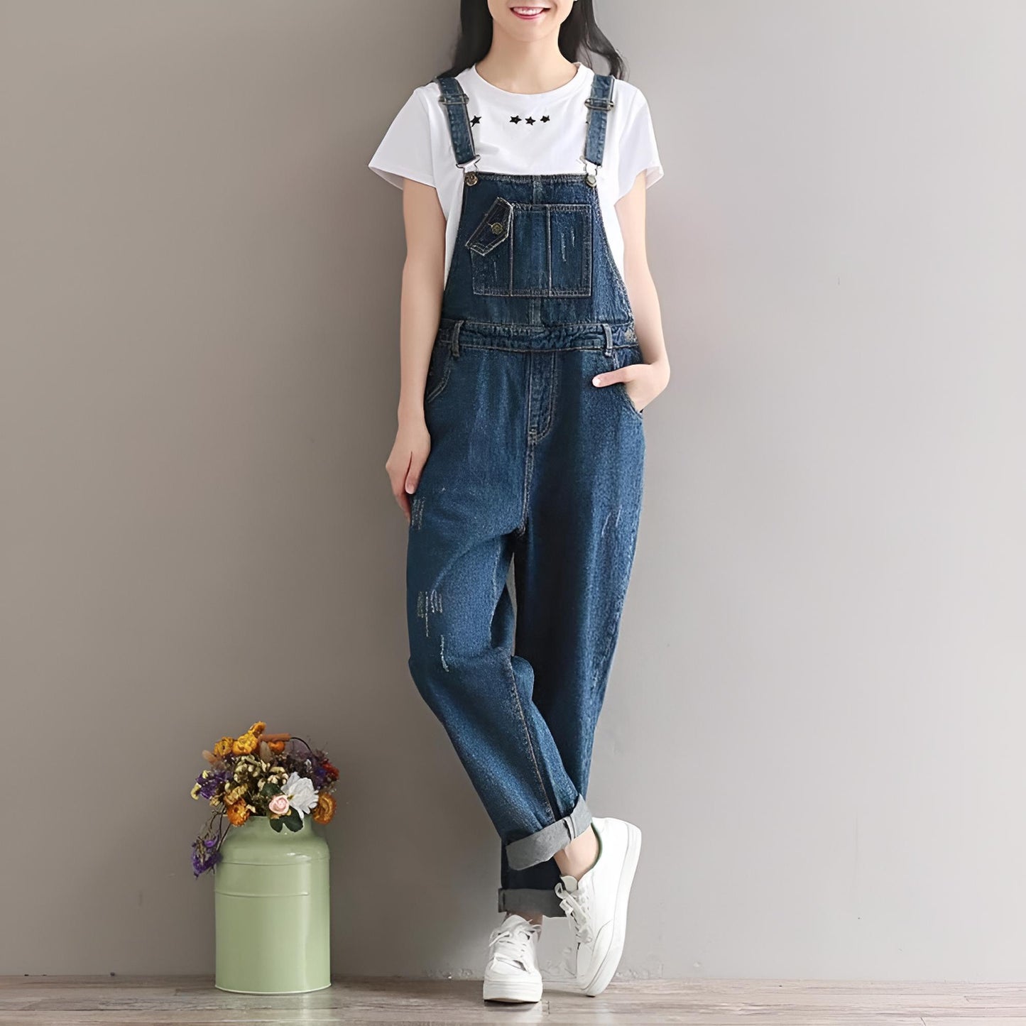 Cleo | Women’s Denim Jumpsuit Romper