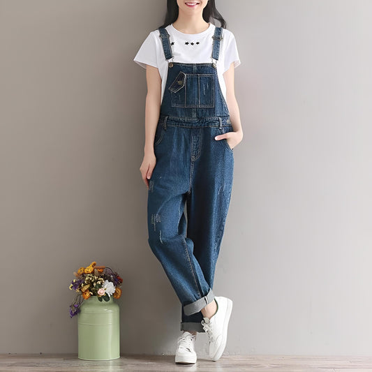 Cleo | Women’s Denim Jumpsuit Romper