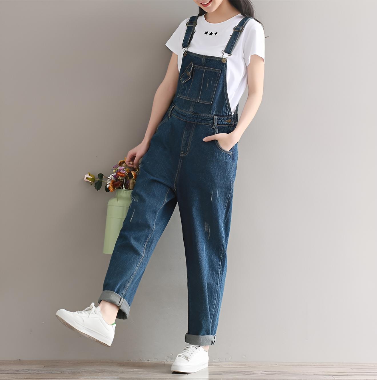 Cleo | Women’s Denim Jumpsuit Romper