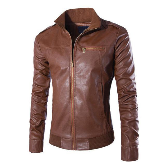 Otis | Men’s Motorcycle Faux Leather Jacket – Classic Biker Style Coat
