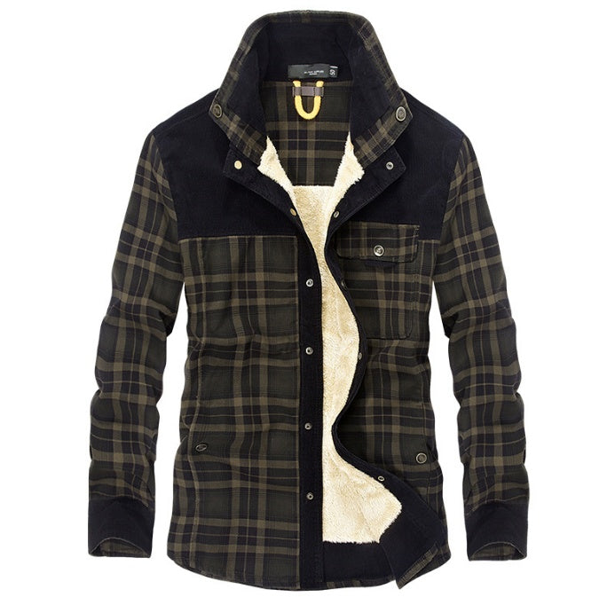 Benedict | Men’s Winter Fleece Plaid Jacket