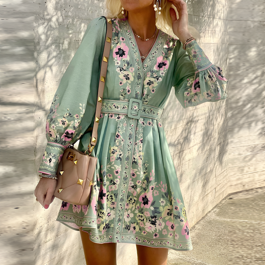 Milena | Women’s Boho Printed Loose-Fit Summer Dress