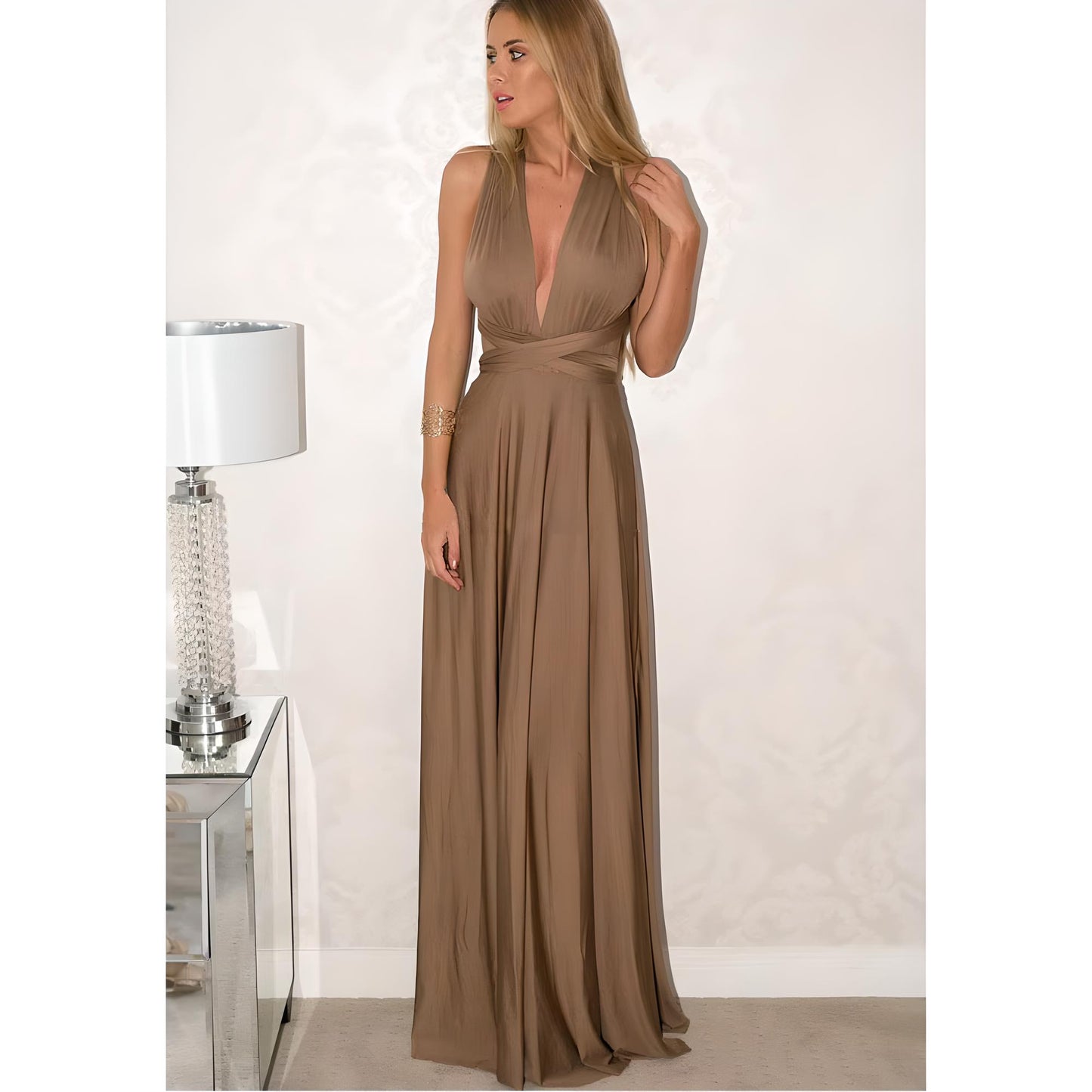 Nalani | Women’s Backless Multiway Bandage Maxi Dress
