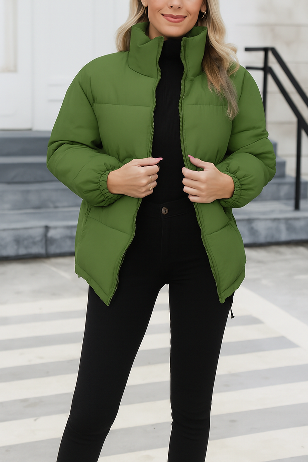 Zariah | Women’s Casual Down Coat – Warm & Windproof Winter Jacket