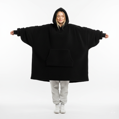 Xenia | Unisex Oversized Fleece Hoodie – Cozy Double-Sided Blanket