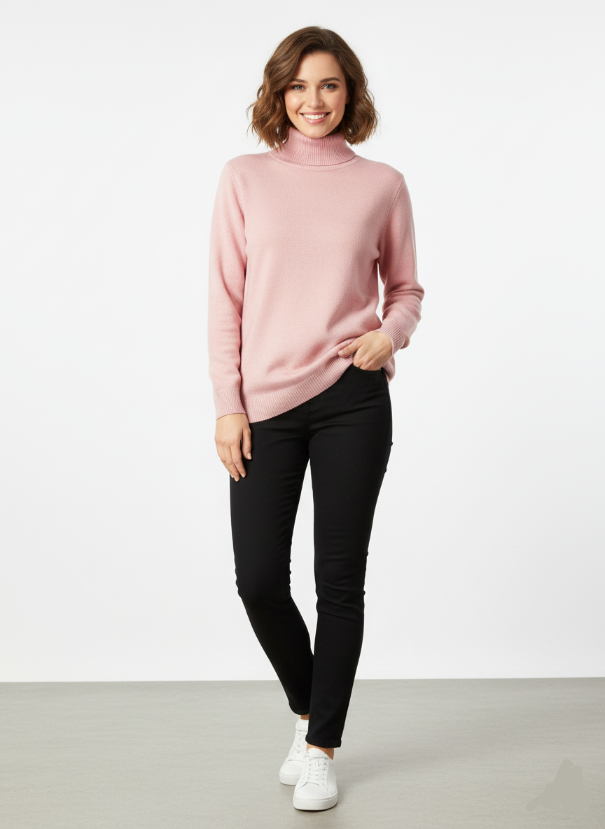 Meadow | Women’s Turtleneck Sweater – Thick Elegant Winter Knit Pullover