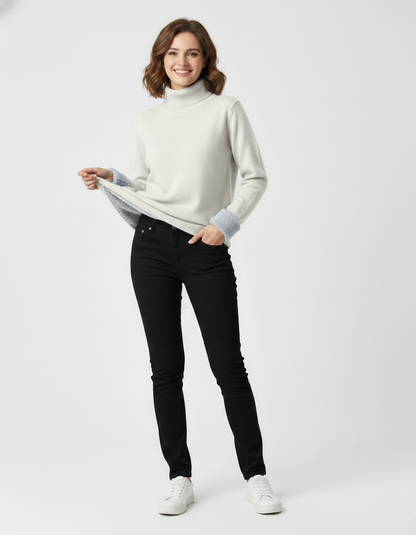 Meadow | Women’s Turtleneck Sweater – Thick Elegant Winter Knit Pullover