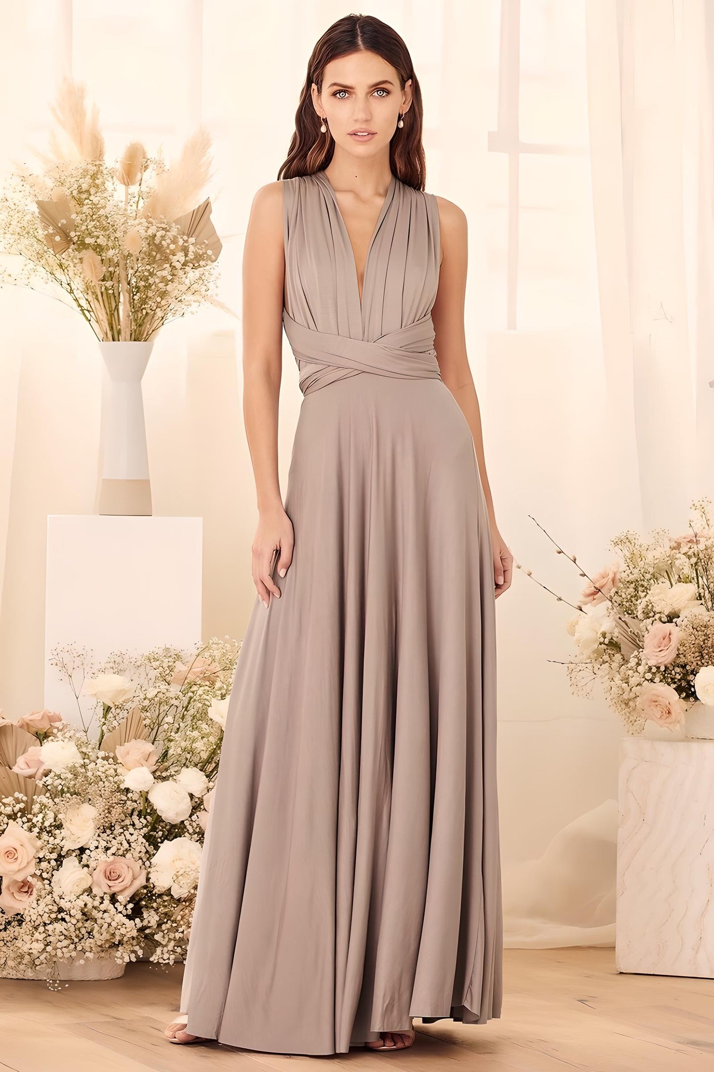 Nalani | Women’s Backless Multiway Bandage Maxi Dress