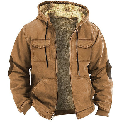 Thick Fleece-Lined Ethnic Cotton Jacket – Double Pocket | Elias