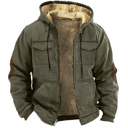 Thick Fleece-Lined Ethnic Cotton Jacket – Double Pocket | Elias