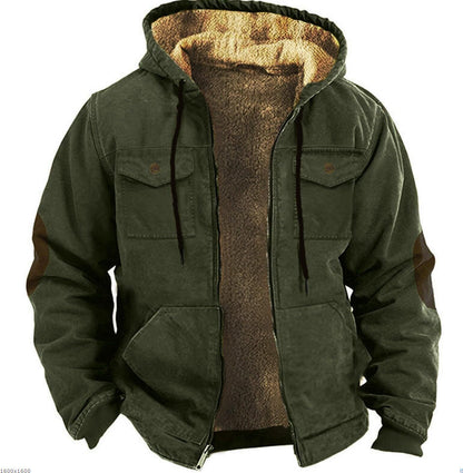 Thick Fleece-Lined Ethnic Cotton Jacket – Double Pocket | Elias