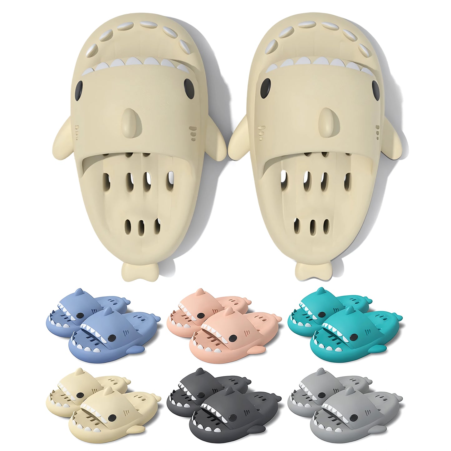 Casey | Quick-Dry Shark Slippers