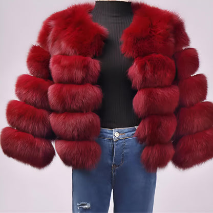 Kassandra | Women’s Faux Mink Fur Mid-Length Winter Coat