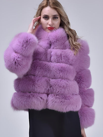 Kassandra | Women’s Faux Mink Fur Mid-Length Winter Coat