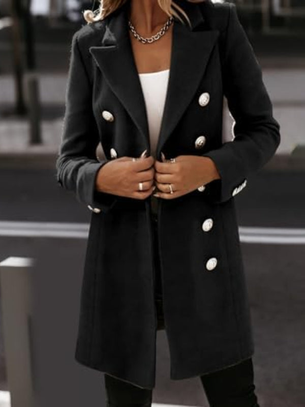 Everly | Women’s Double-Breasted Wool Winter Coat