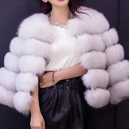 Kassandra | Women’s Faux Mink Fur Mid-Length Winter Coat