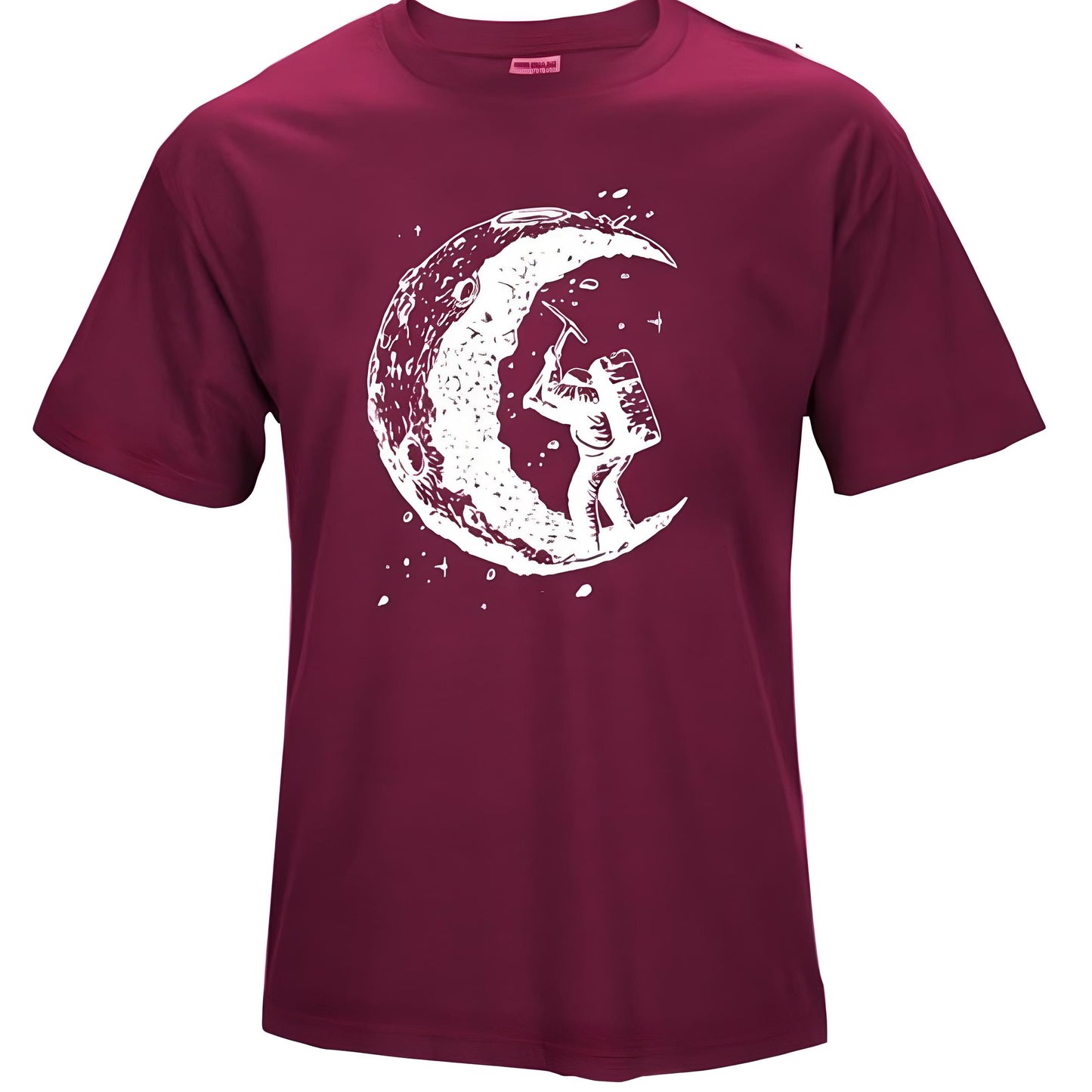 Colton | ‘Digging The Moon’ Printed O-Neck T-Shirt
