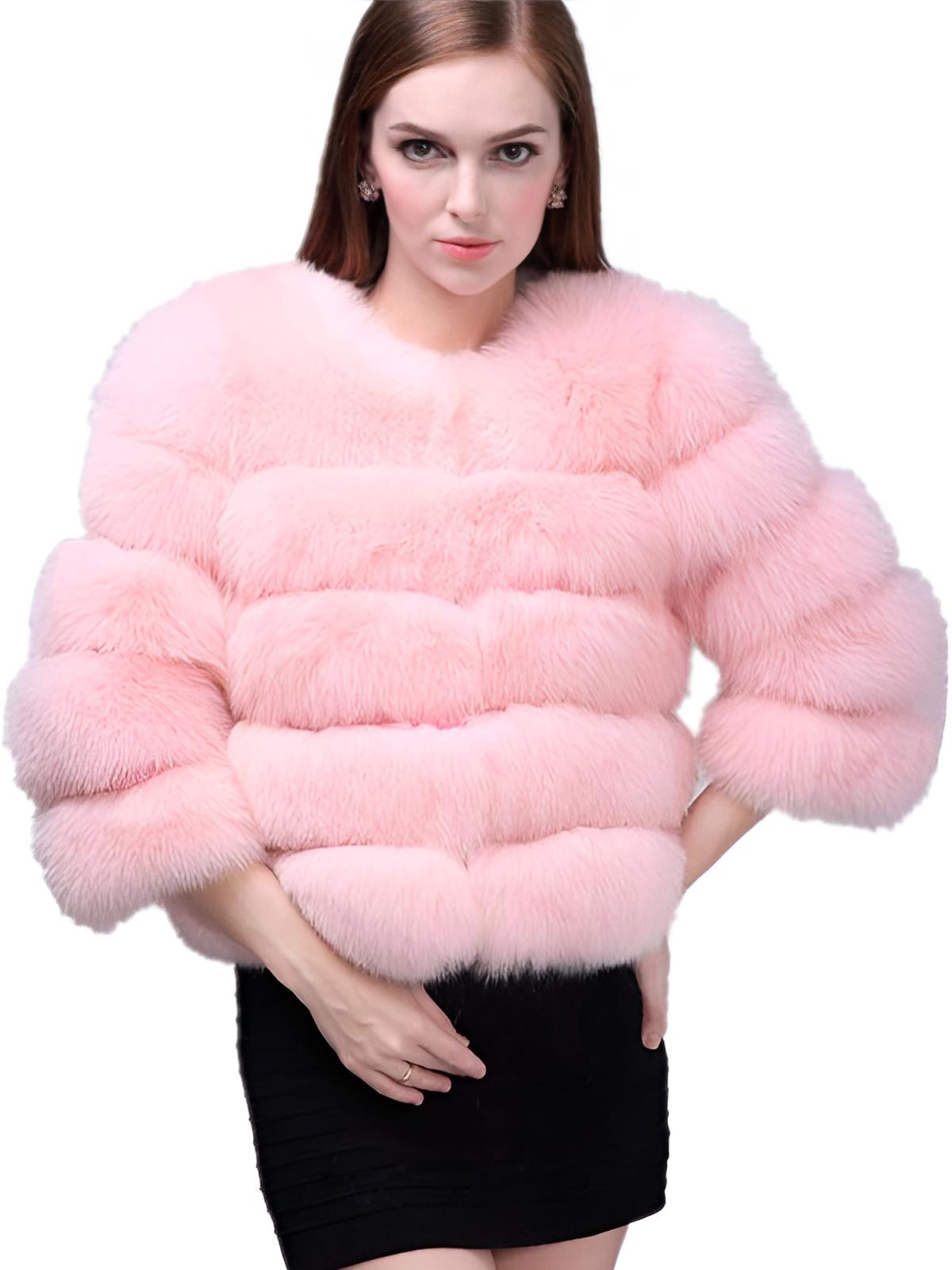 Kassandra | Women’s Faux Mink Fur Mid-Length Winter Coat