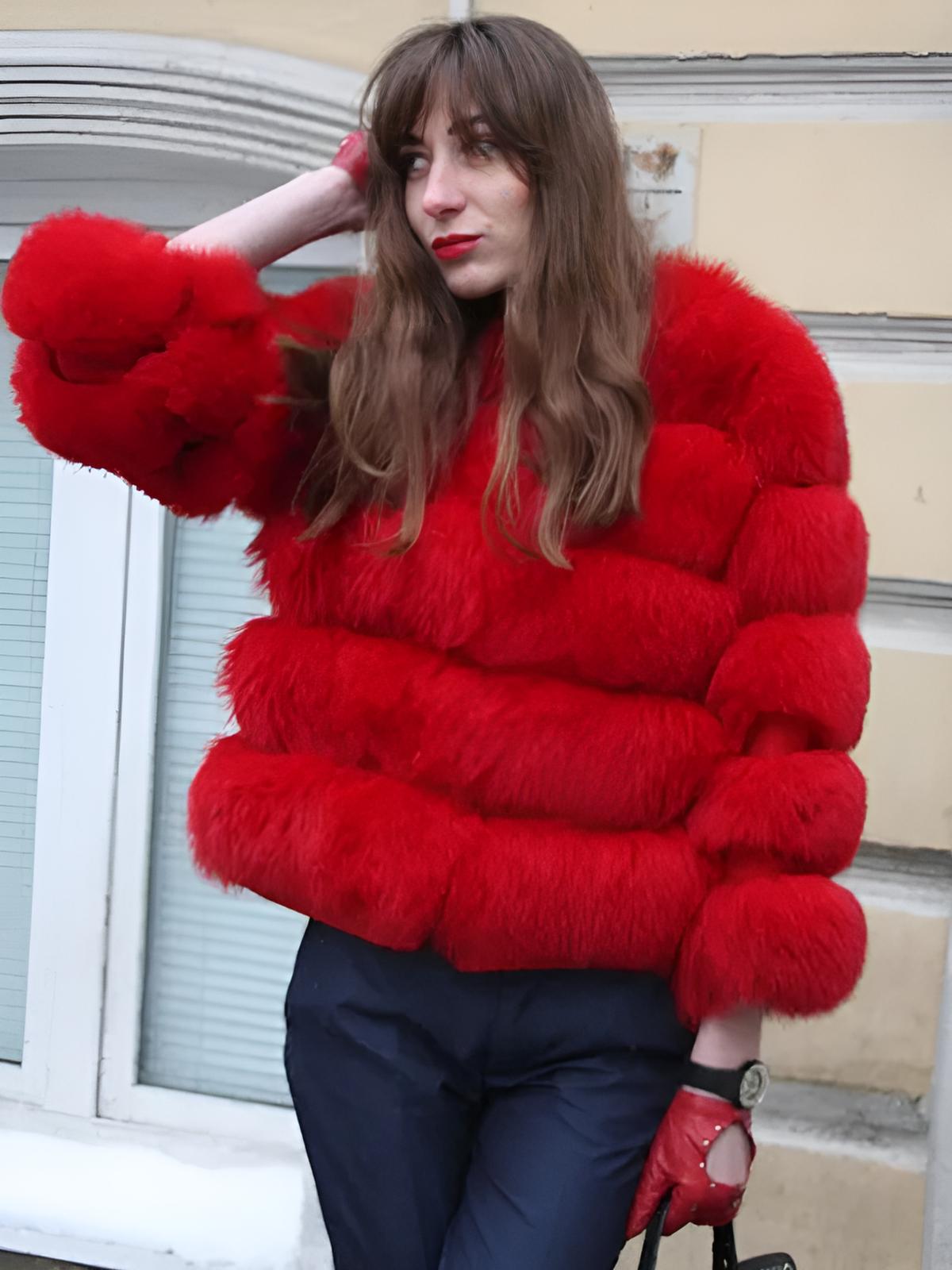 Kassandra | Women’s Faux Mink Fur Mid-Length Winter Coat