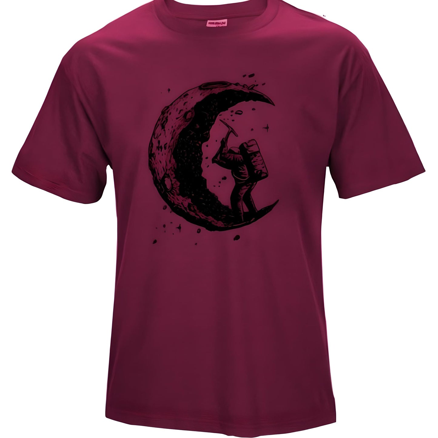 Colton | ‘Digging The Moon’ Printed O-Neck T-Shirt