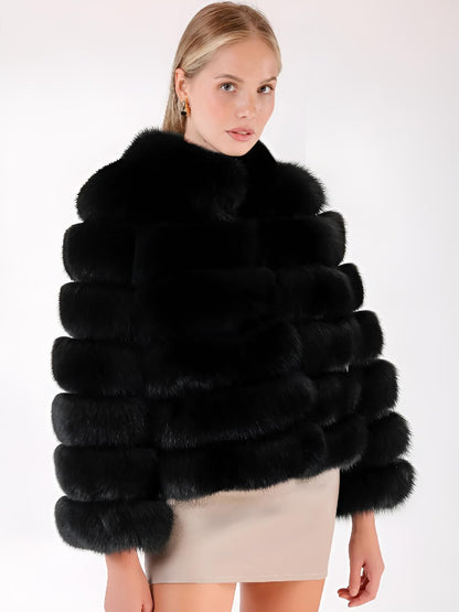 Kassandra | Women’s Faux Mink Fur Mid-Length Winter Coat