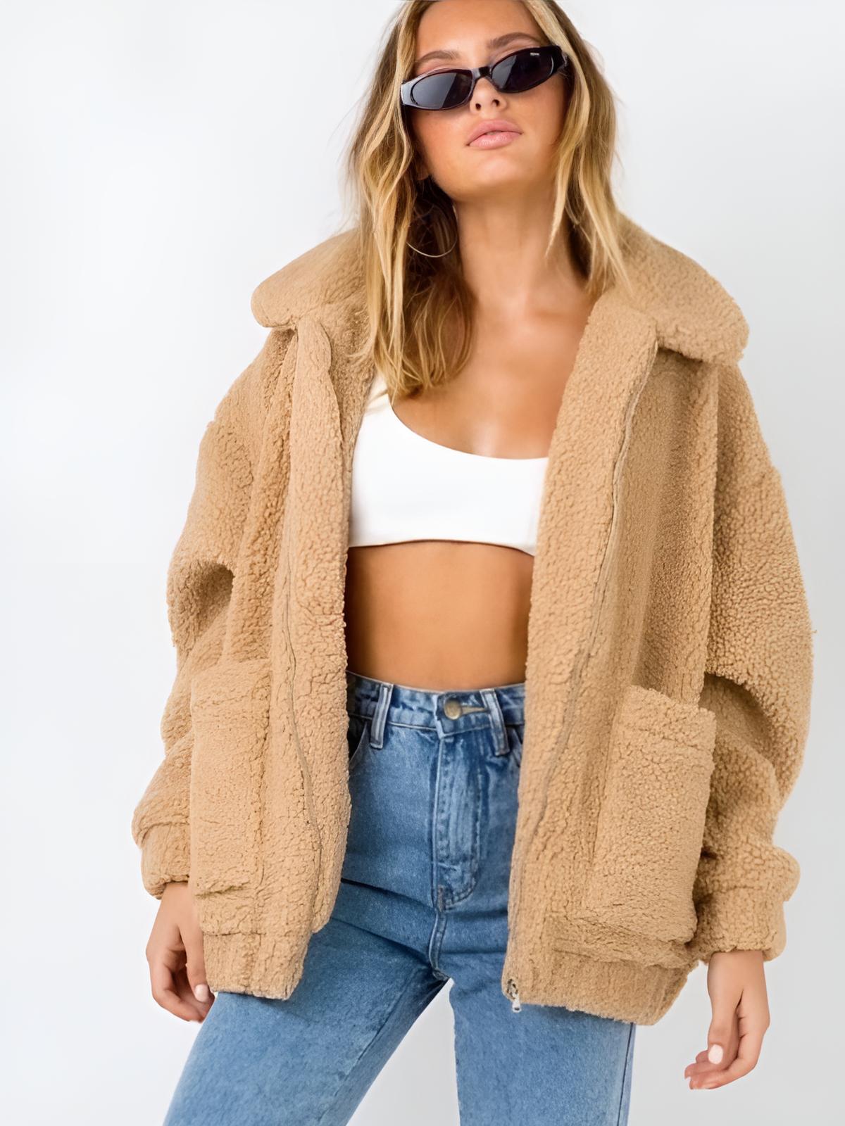 Jade | Women’s Shearling Plush Winter Coat