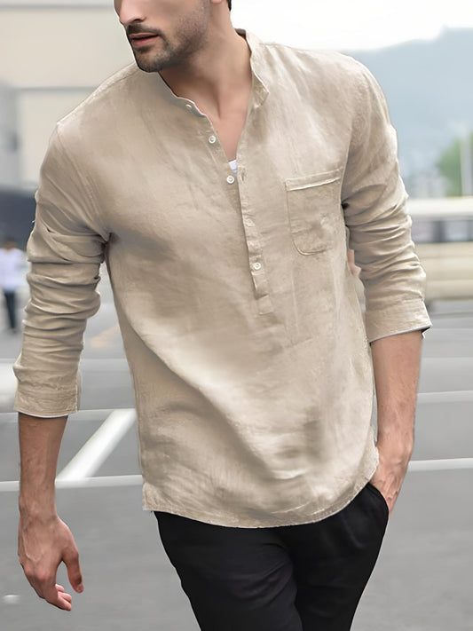 Mason | Plaid Collar Button-Up Shirt