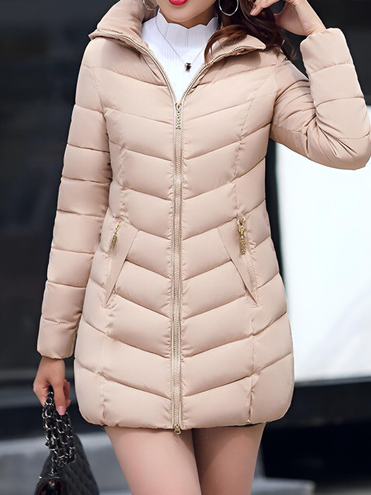 Kayla | Women’s Long Hooded Padded Winter Parka